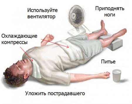Первая медицинская помощь при тепловом и солнечном ударах солнечном ожоге