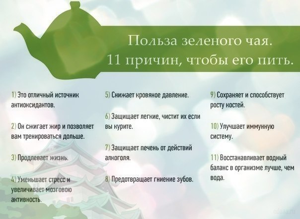 Польза зеленого чая
